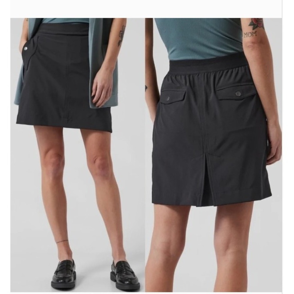 Athleta Skort Womens 4 Vienna Cargo Skort Activewear Hiking Outdoor Black